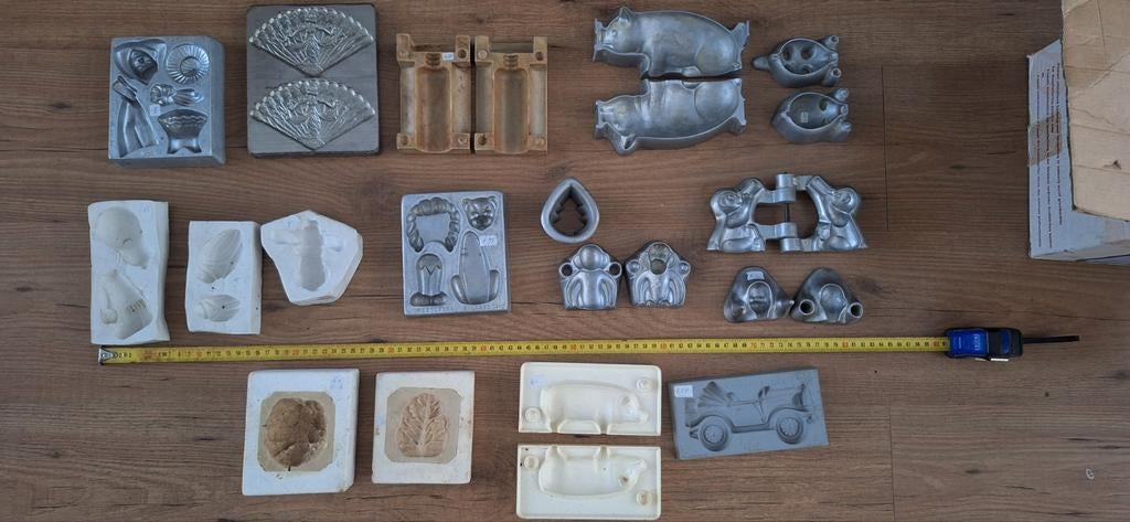 Marsepein mallen figuren gips aluminium siliconen, Ophalen of Verzenden, Taarten of Cupcakes, Bakvorm