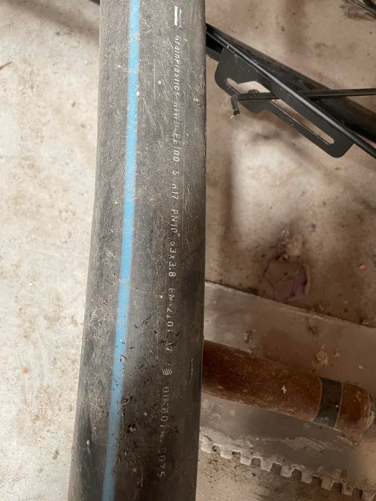 Tyleen slang PE100 PN10 63x3.8, Overige materialen, Overige typen, 60 tot 80 mm, Nieuw