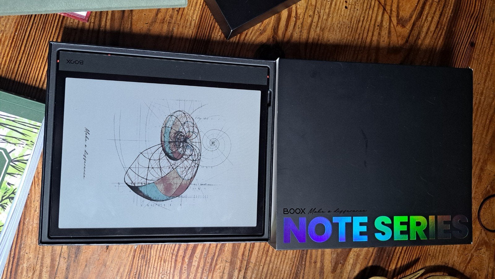 BOOX Note 4 Air C E-ink tablet met hoes en doos (ZONDER styl, Computers en Software, Touchscreen, Ophalen of Verzenden, Zo goed als nieuw