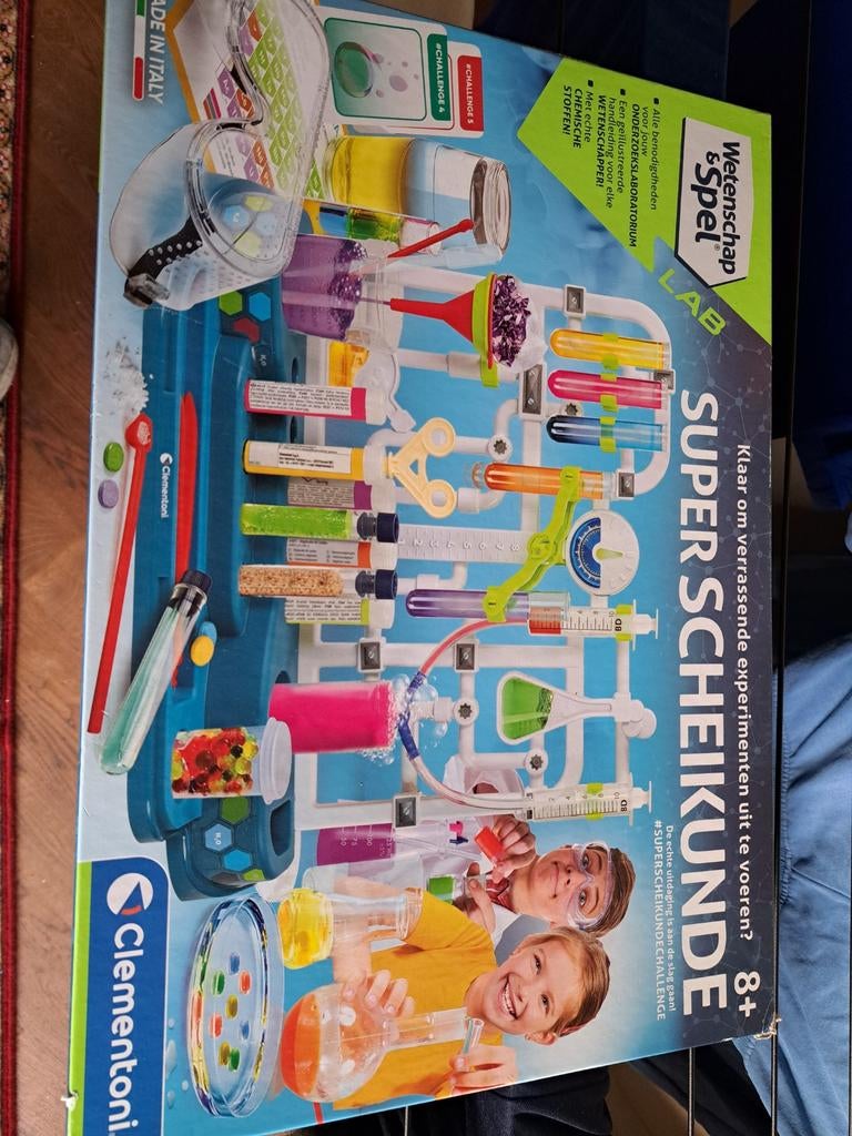 Clementoni Super Scheikunde Lab - Wetenschap & Spel, Kinderen en Baby's, Speelgoed | Educatief en Creatief, Ophalen of Verzenden