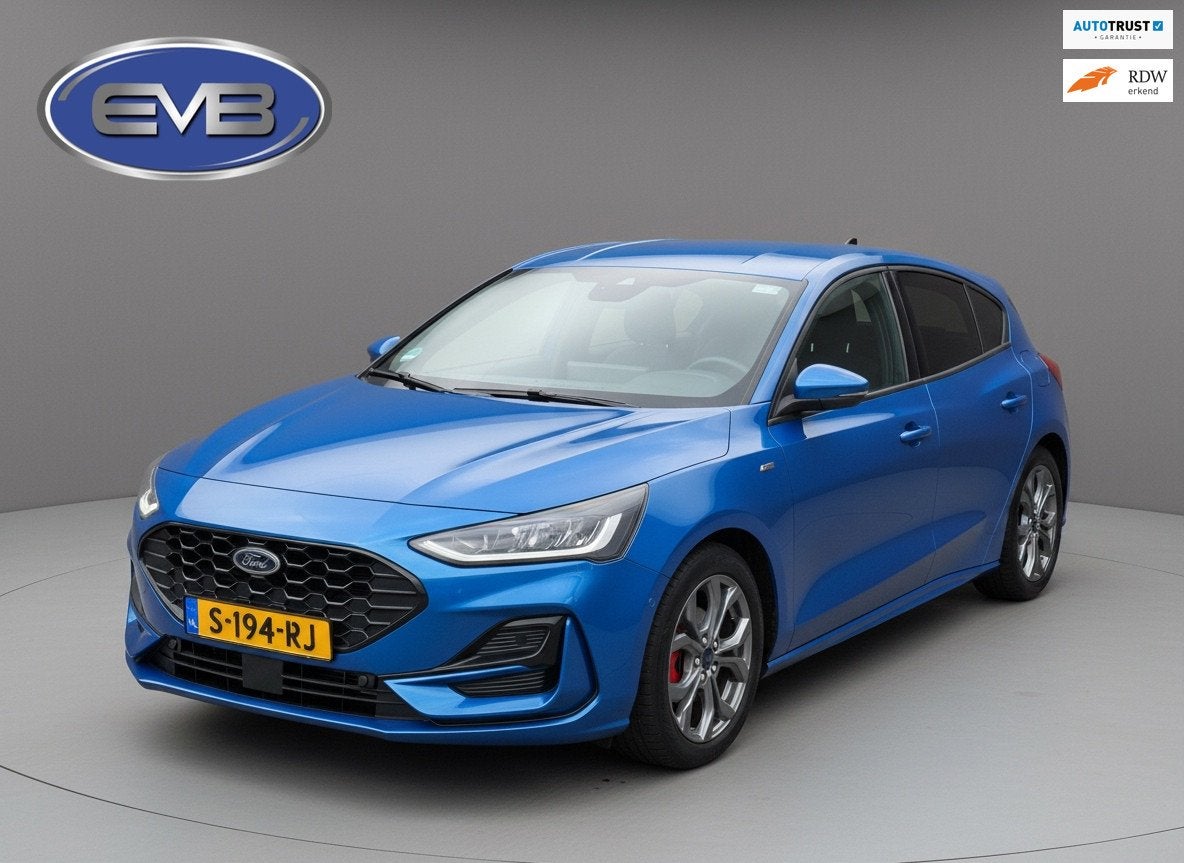 Ford Focus 1.0 EcoBoost Hybrid ST Line X, achteruitrijcamera, Auto's, 125 pk, Gebruikt, Euro 6, Blauw
