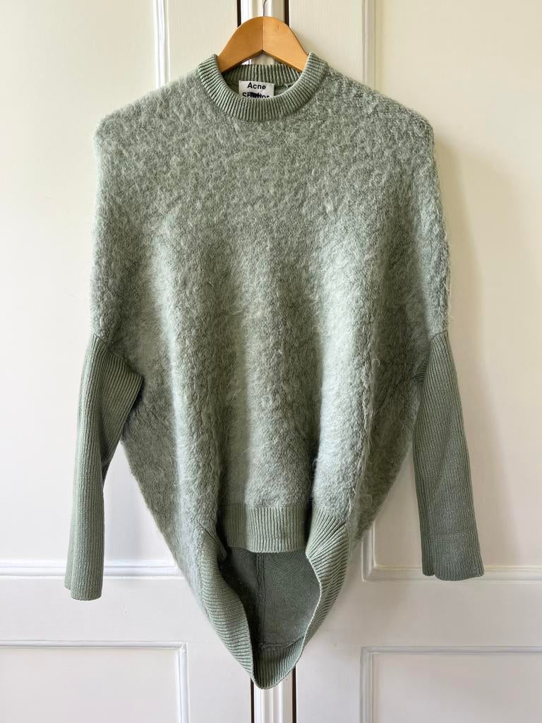 Acne Studios Oversized Scandinavian Knit Trui - Maat S, Ophalen of Verzenden, Zo goed als nieuw, Maat 36 (S), Groen