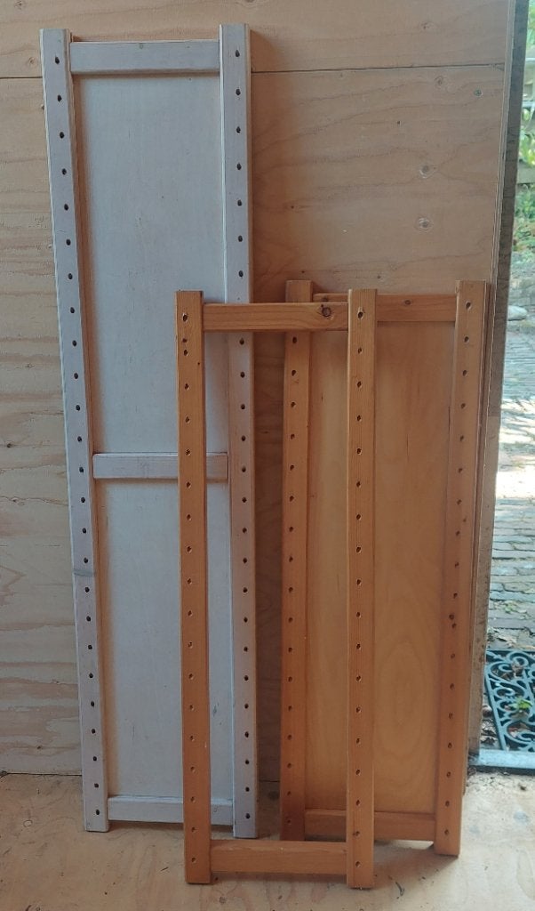 Staanders voor stellingkasten, Ophalen, Gebruikt
