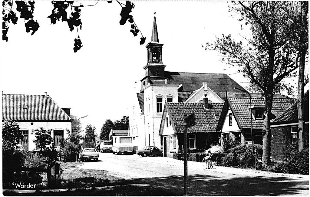 700899	Warder	NH	hoofdstraat 	Nette oude kaart onbeschreven, Ophalen of Verzenden, 1960 tot 1980, Gelopen, Noord-Holland