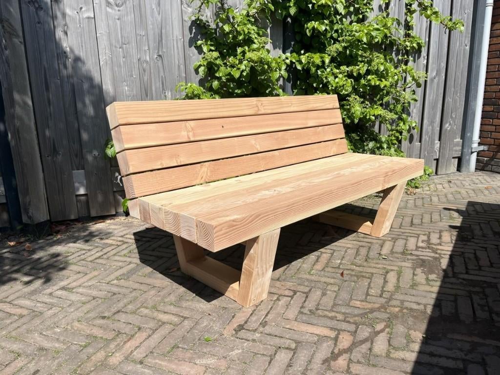loungebank, hoekbank, tuinbank, douglas houten, tuinmeubelen, Tuin en Terras, Tuinsets en Loungesets, Bank, Nieuw, Ophalen of Verzenden