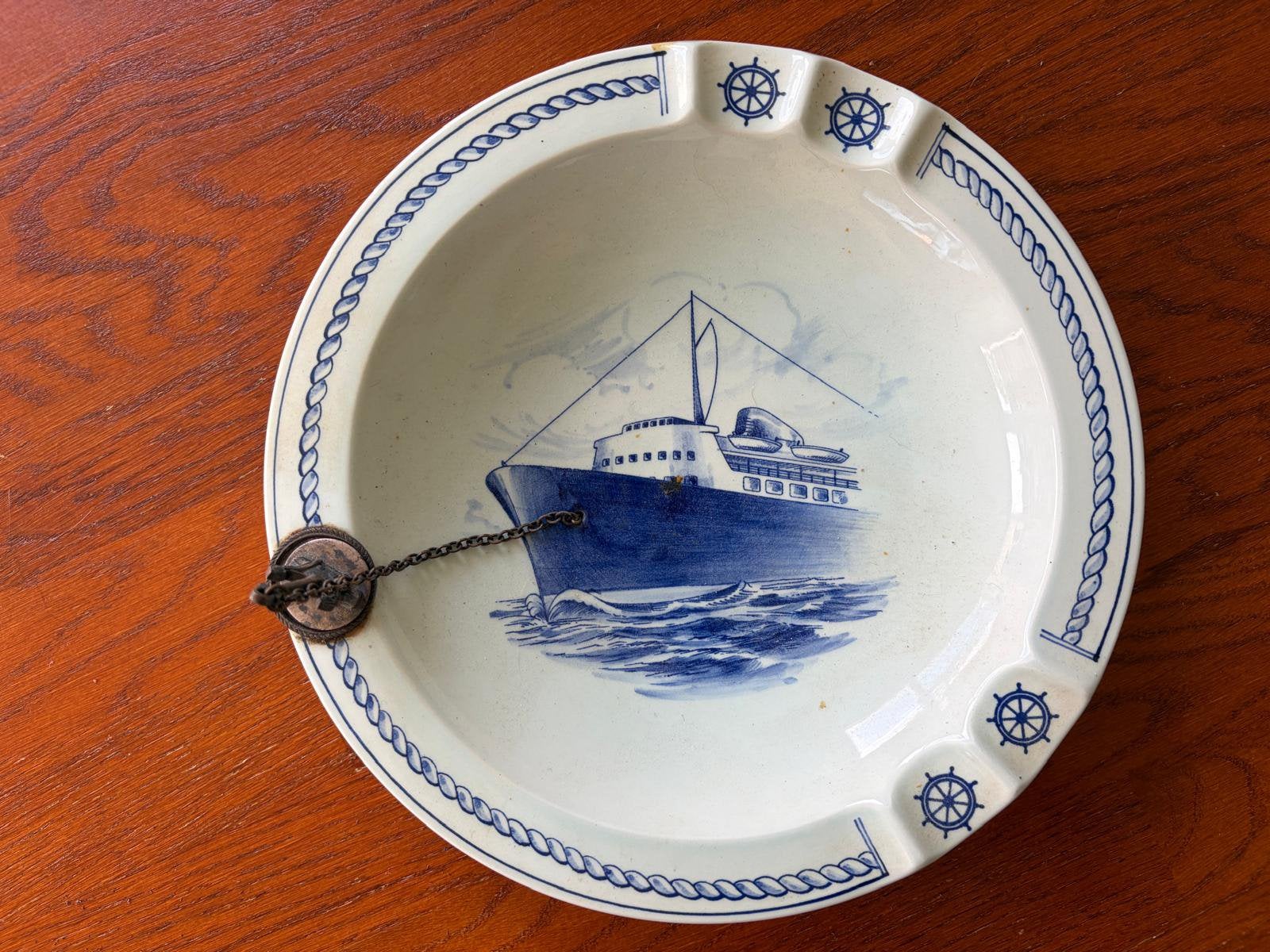 Asbak koniklijke marine Royal Delft, Antiek en Kunst, Ophalen of Verzenden