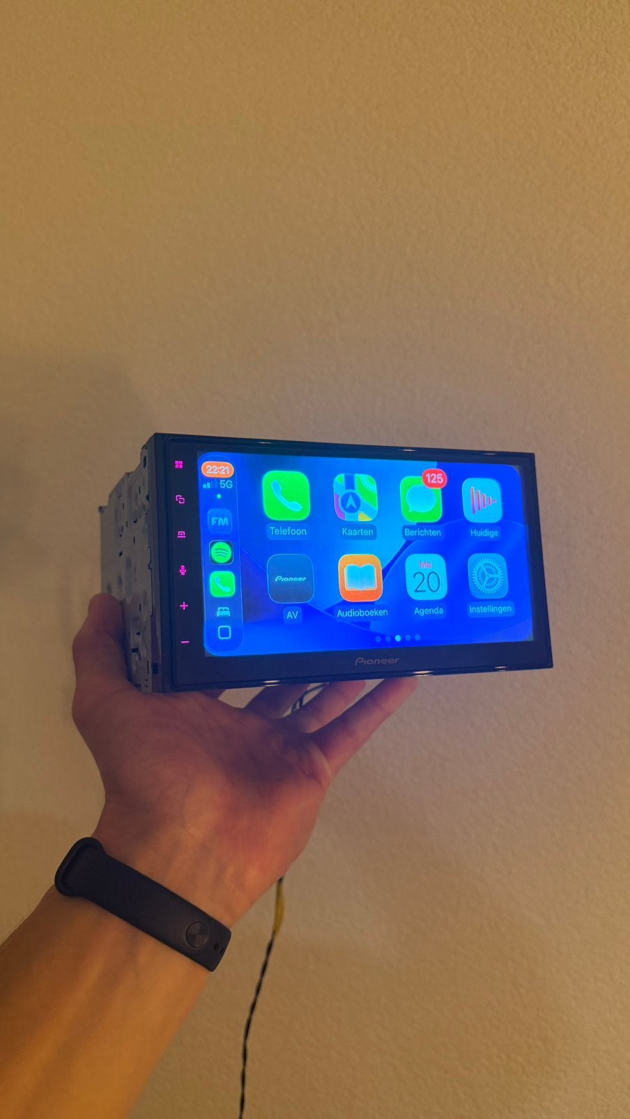 Pioneer SPH-DA250DAB + carlinkit draadloos carplay & android, Ophalen of Verzenden, Zo goed als nieuw
