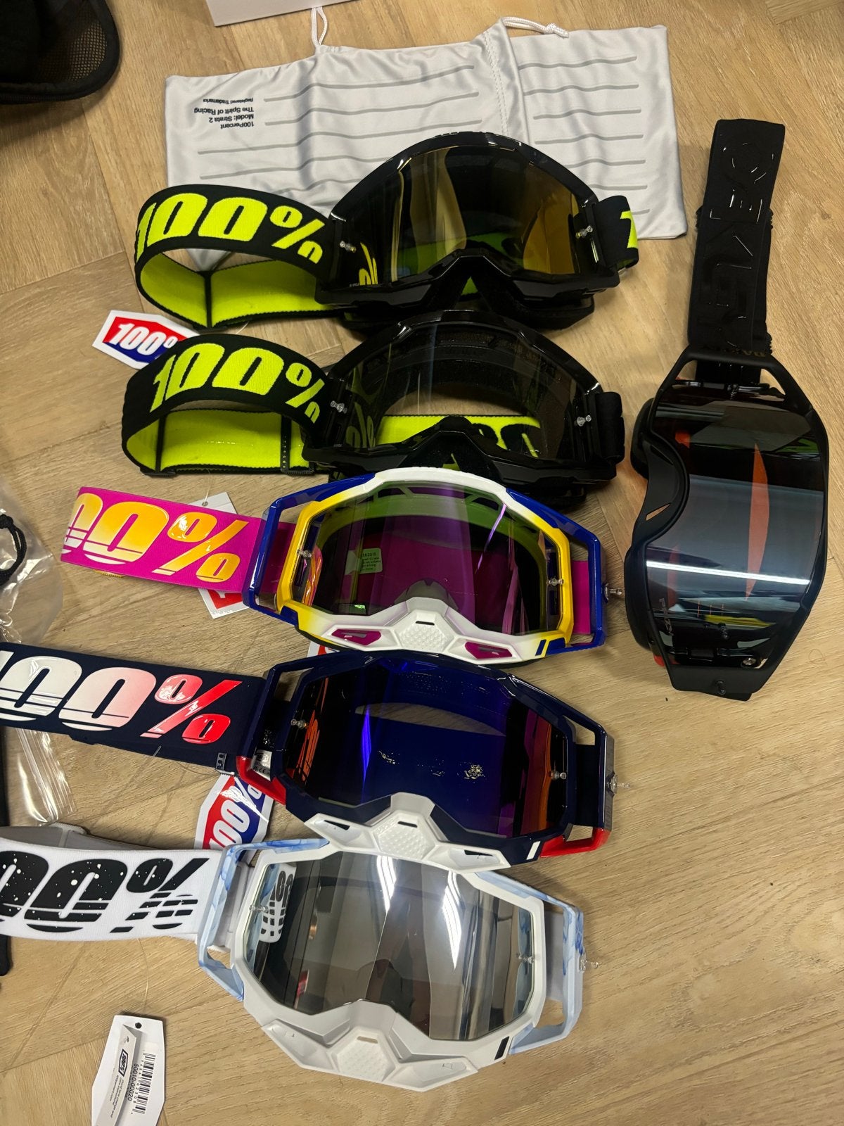 Diverse Crossbrillen: 100% en Oakley met accessoires, Ophalen of Verzenden, Nieuw met kaartje, Overige merken, Heren