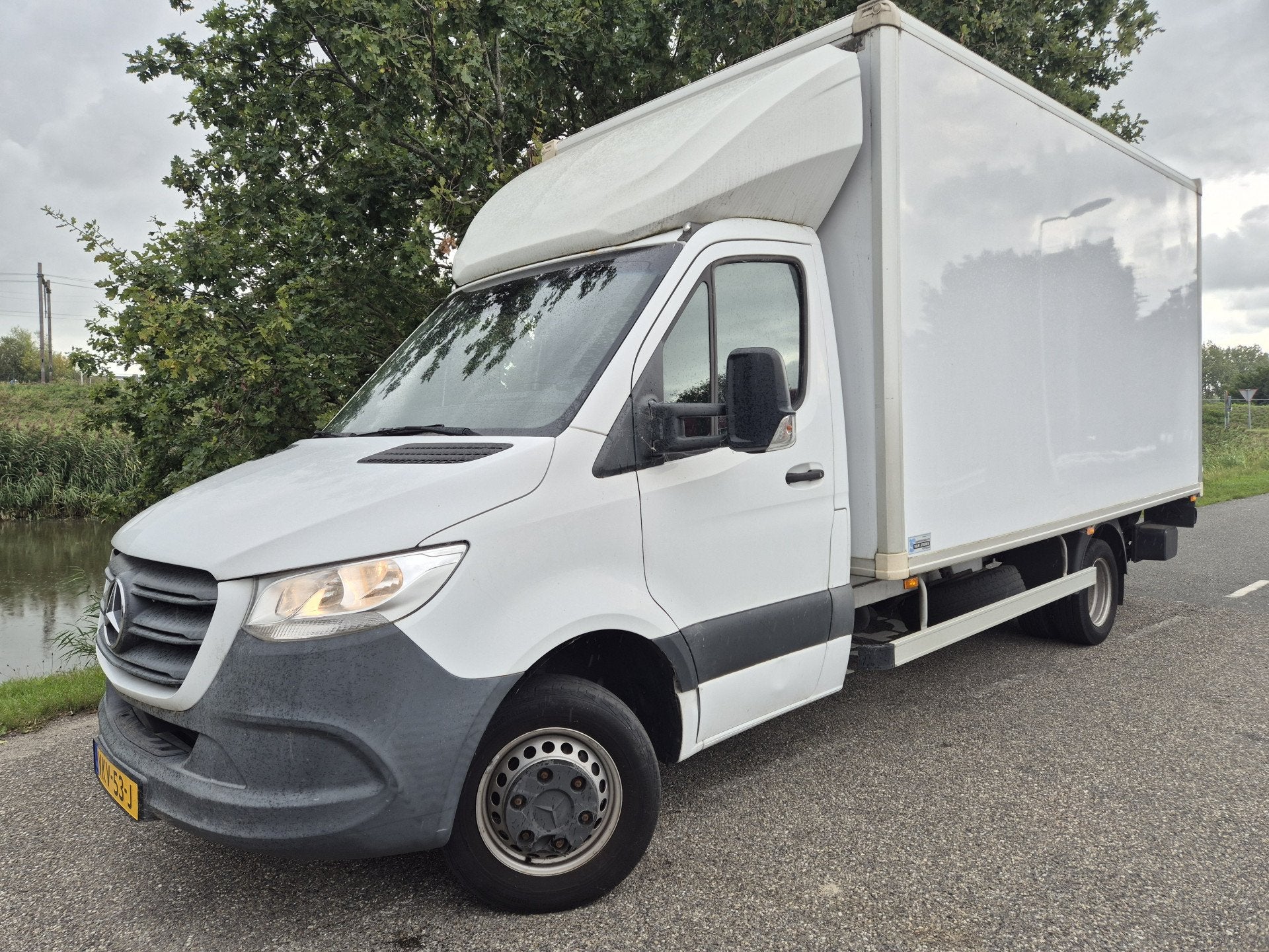 Mercedes-Benz Sprinter 514 CDI meubelbak laadklep deur autom, Auto's, Automaat, Dealer onderhouden, Gebruikt, Wit