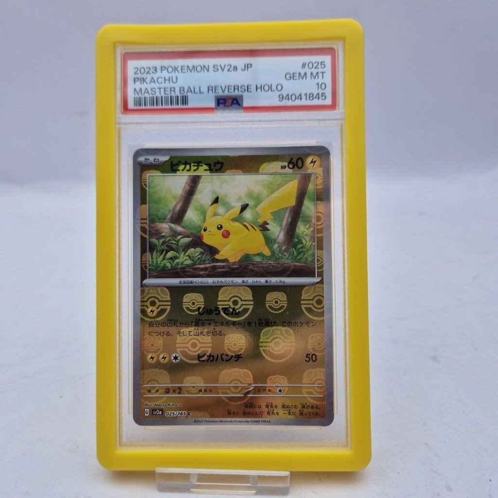Pikachu Master Ball #25 Scarlet & Violet 15 PSA10 Pokemon, Ophalen, Gebruikt
