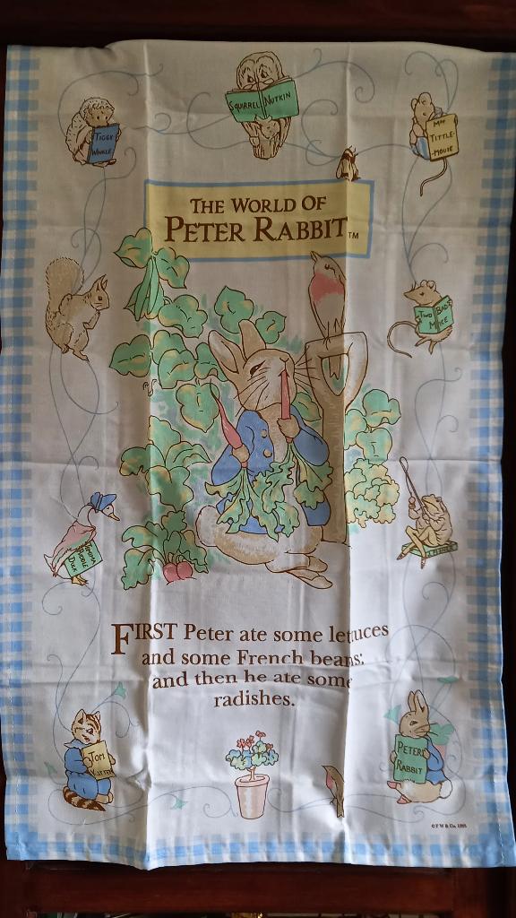 Peter Rabbit keuken doek, Ophalen of Verzenden, Zo goed als nieuw, Theedoek of Handdoek