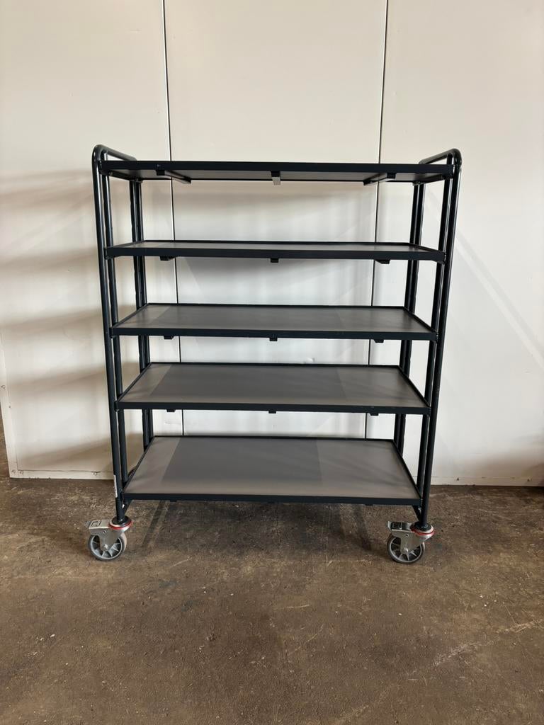 Fetra 1384/7016 etagewagen / magazijnwagen / magazijnkar, Doe-het-zelf en Verbouw, Transportwagens, Ophalen, Gebruikt, Transportkar