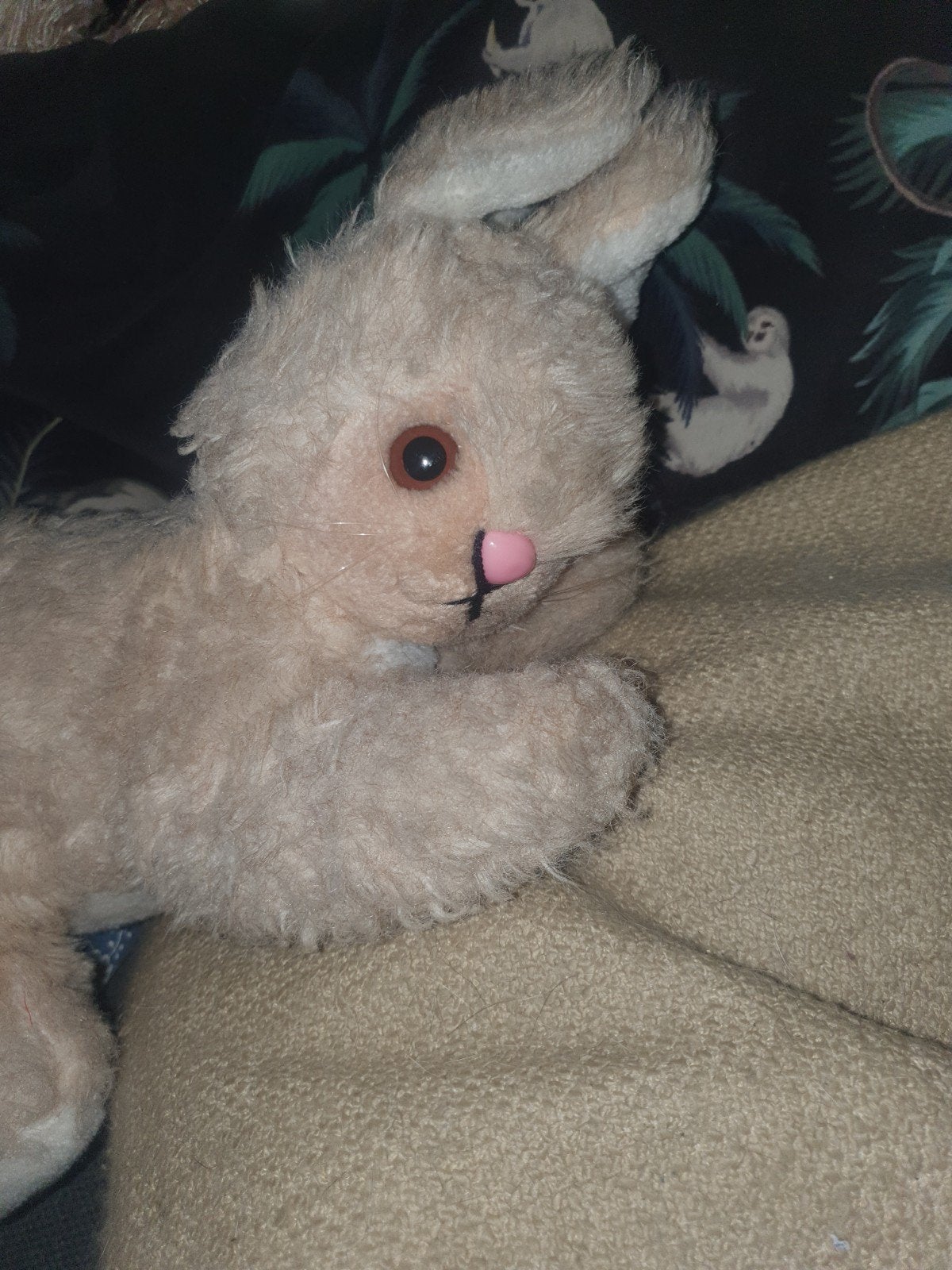 vintage knuffel konijntje, Kinderen en Baby's, Ophalen, Gebruikt, Overige typen