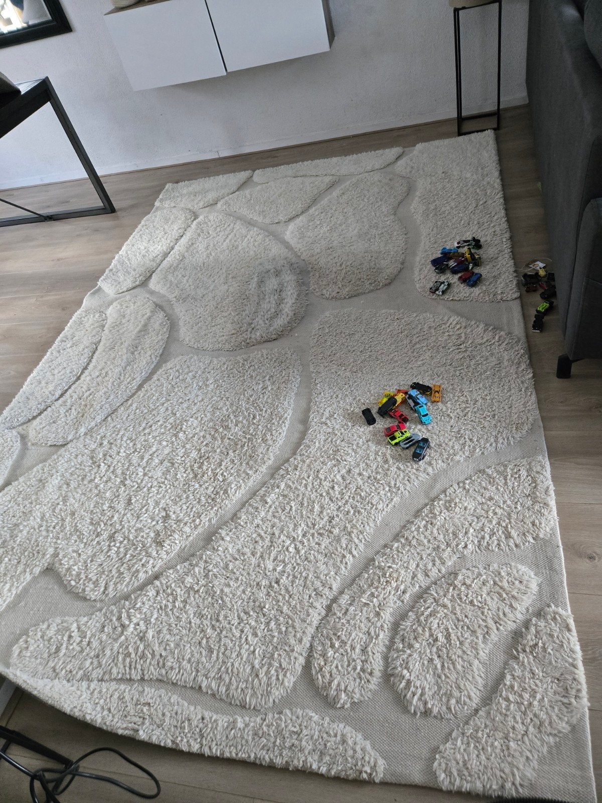 Vloerkleed Kala Wol Off White - 200x300 cm, Ophalen of Verzenden, Gebruikt, 150 tot 200 cm, 200 cm of meer