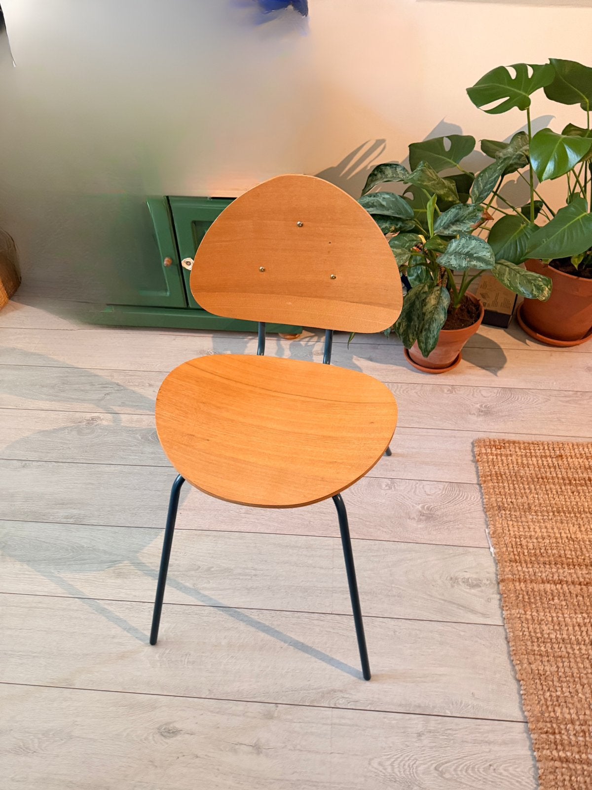 Sostrene Grene eettafel stoel, Ophalen, Blauw, Scandinavisch, Zo goed als nieuw