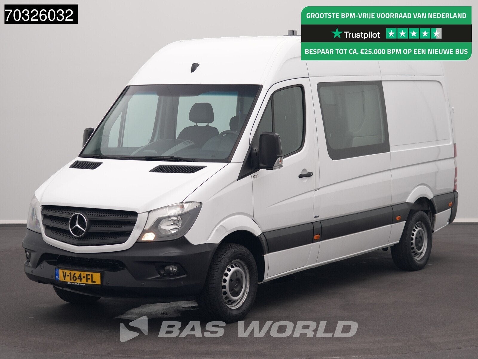 Mercedes Sprinter 313 CDI Automaat Dubbel Cabine L2H2 Trekha, Automaat, Euro 5, Stof, 4 cilinders