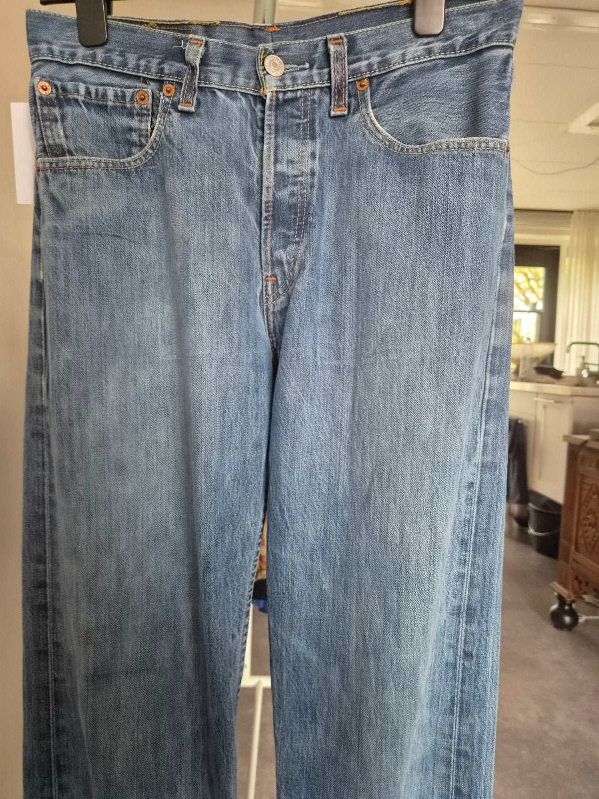 Levis 501 maat 38/40, Blauw, Ophalen of Verzenden, W30 - W32 (confectie 38/40), Gedragen