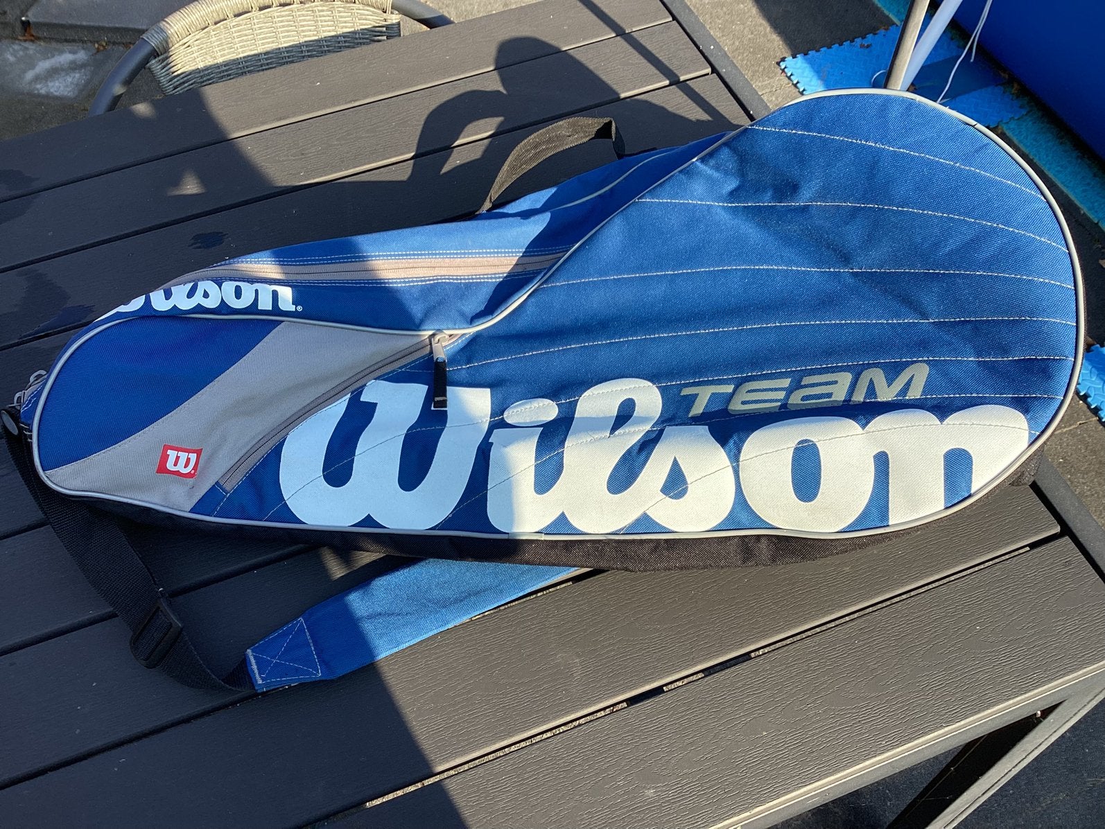 Mooie Wilson tennistas voor 4 tennisrackets., Ophalen, Zo goed als nieuw, Tas, Wilson