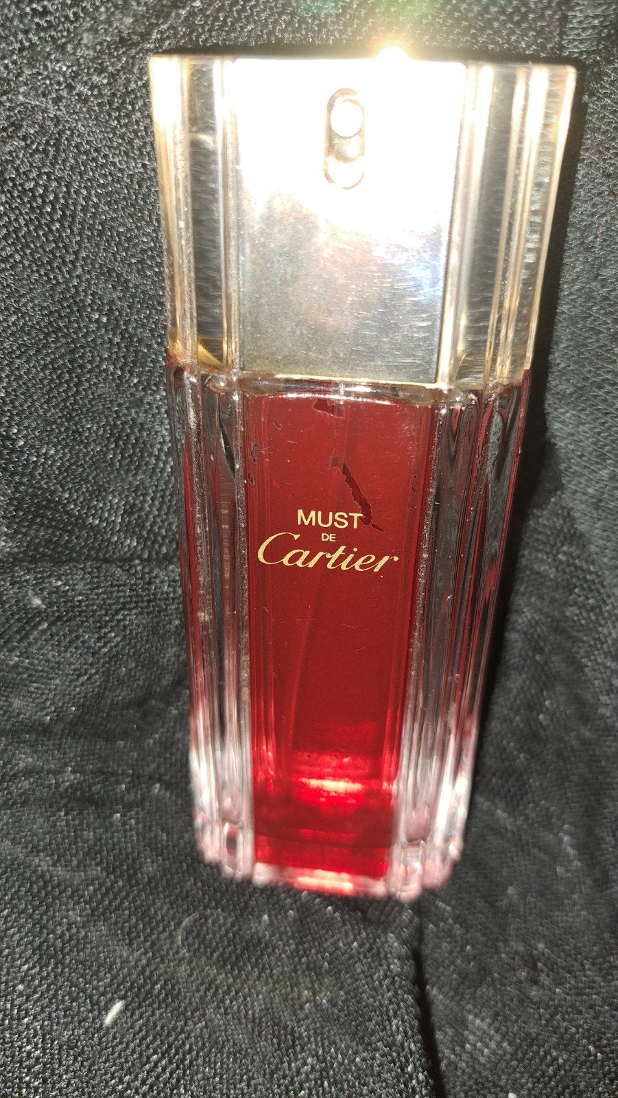 Leeg Must de Cartier parfumflesje 30 ml - Verzamelaars, Ophalen of Verzenden, Gebruikt, Parfumfles