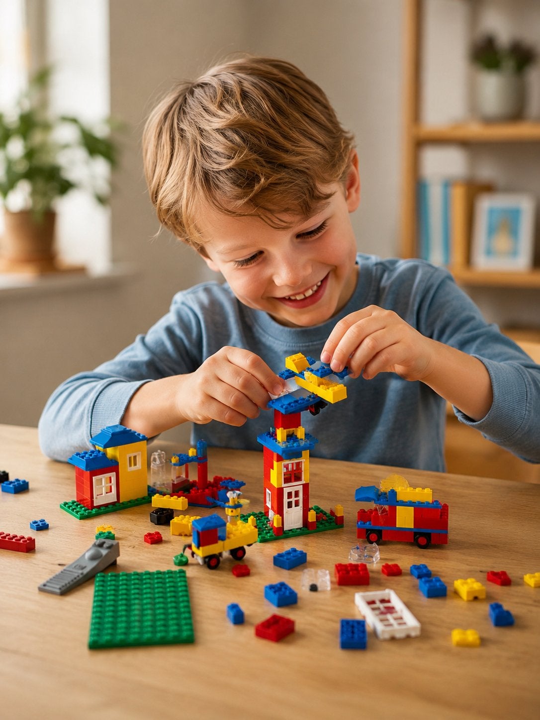 LEGO Basic 515 Bouwset met handleiding en grondplaat, Gebruikt, Lego, Ophalen of Verzenden, Complete set