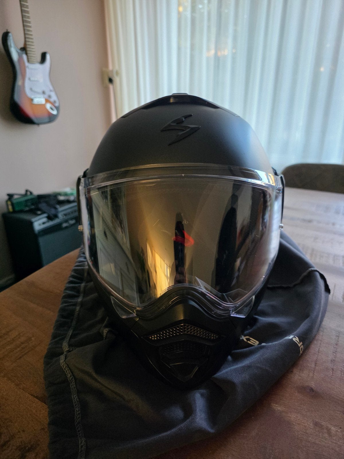 Scorpion ADX-2 Systeemhelm Maat L- Mat Zwart, Systeemhelm, Heren, L, Tweedehands