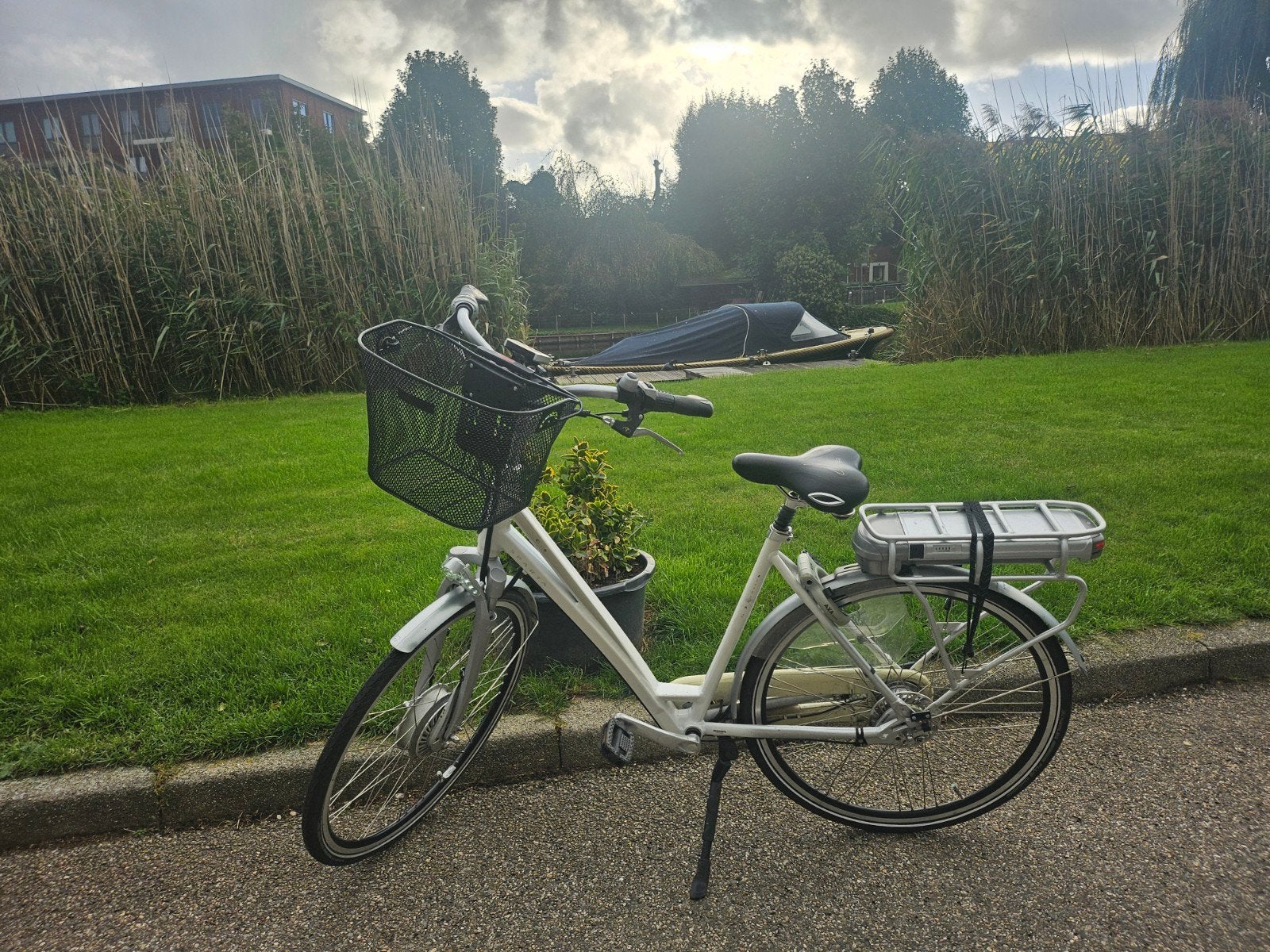 elecktrische sparta damesfiets, Ophalen