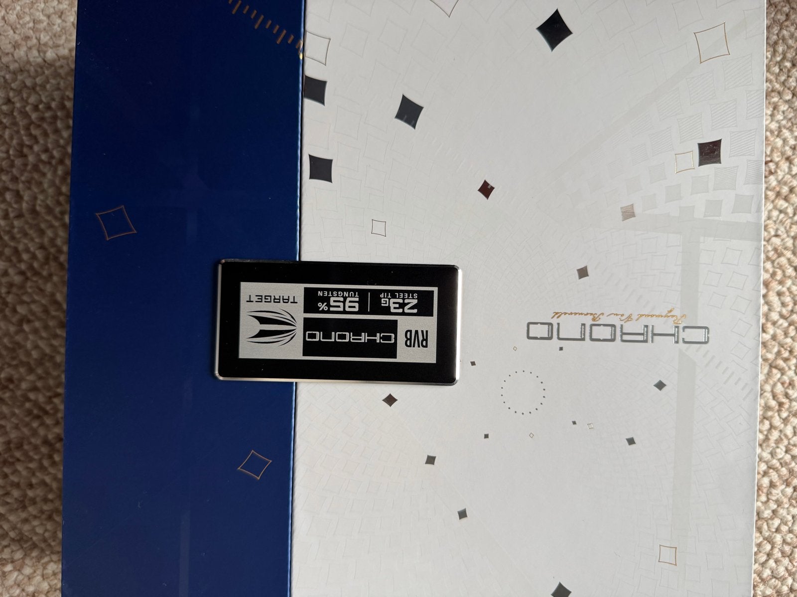 Target RVB Chrono 95% Tungsten Steel Tip Darts 23g, Verzenden, Zo goed als nieuw, Pijlen