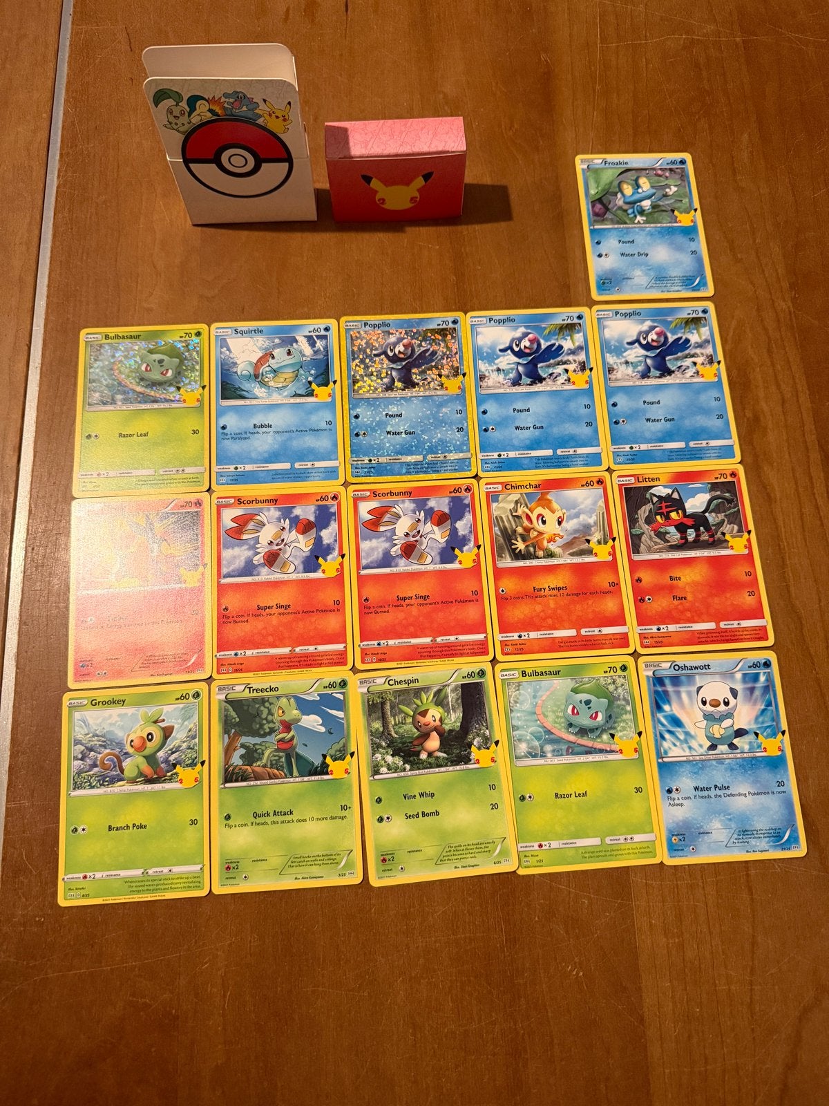 Pokémon McDonalds 2021 Celebrations 16 Kaarten Bulbasaur etc, Ophalen of Verzenden, Zo goed als nieuw, Meerdere kaarten, Foil