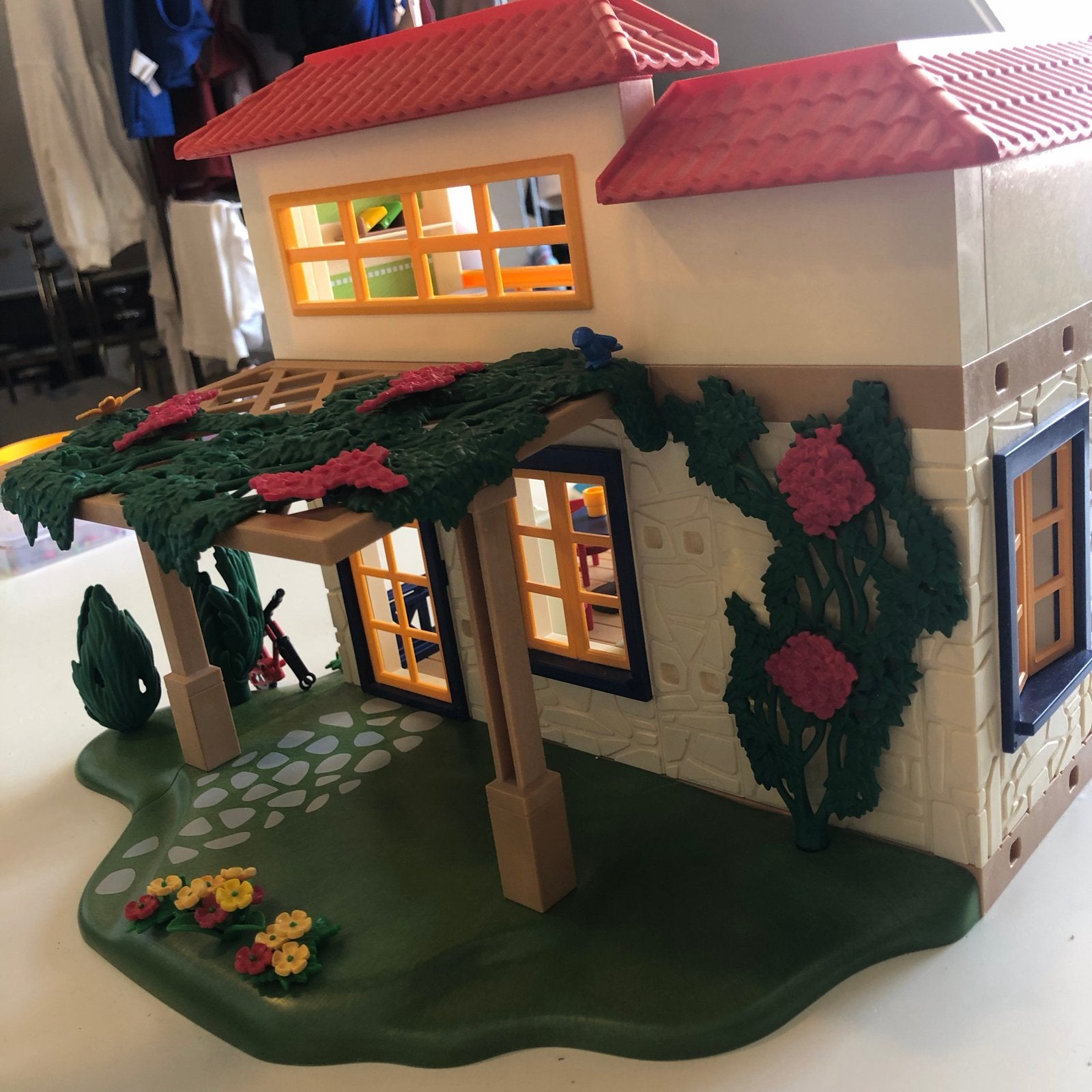 Playmobil Vakantiehuis met complete inrichting en figuren, Gebruikt, Gebouw, Complete set, Family fun