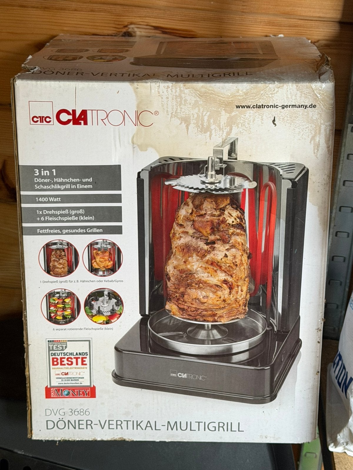 Mini dönner grill nooit gebruikt nieuw in doos, Ophalen, Nieuw