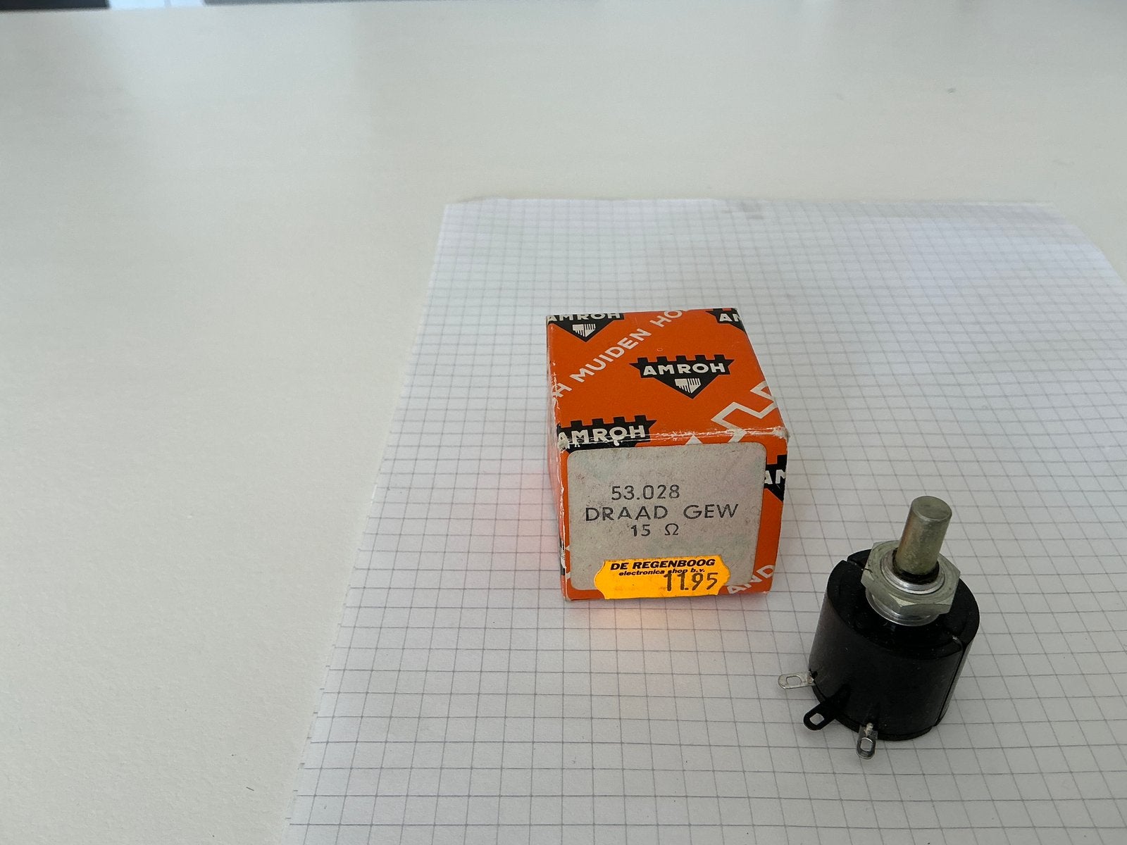 Amroh Draad gewonden portmeter 15 Ohm NOS, Ophalen of Verzenden, Zo goed als nieuw, Amroh, NA