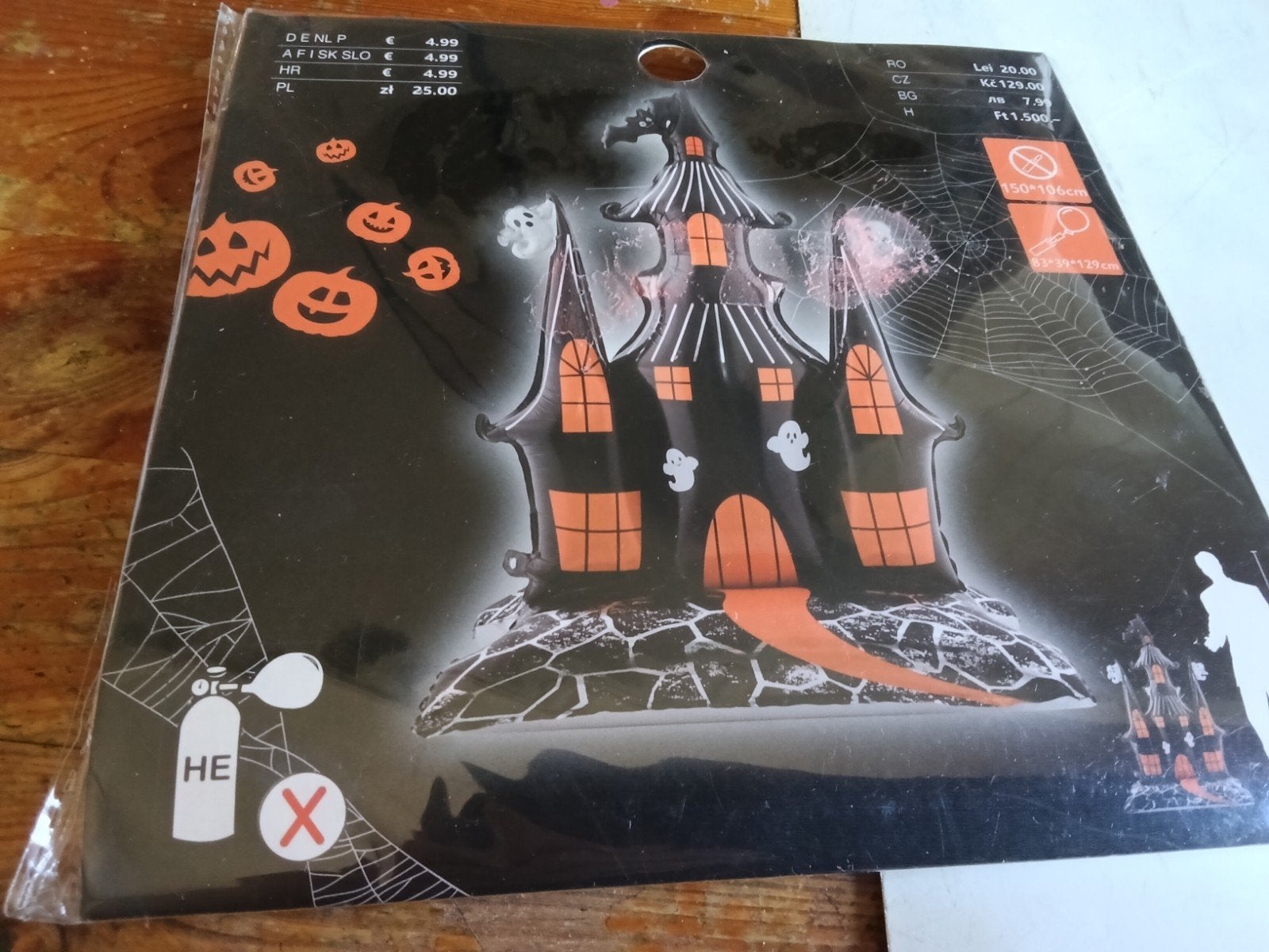 Opblaasbaar Spookhuis Decoratie Halloween, Ophalen of Verzenden, Nieuw, Versiering, Halloween of Griezel
