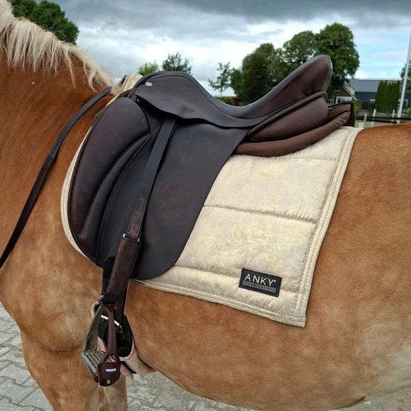 Bruin hulsebos WB4 dressuurzadel 17.5 inch, Dieren en Toebehoren, Ophalen, Gebruikt, Dressuur