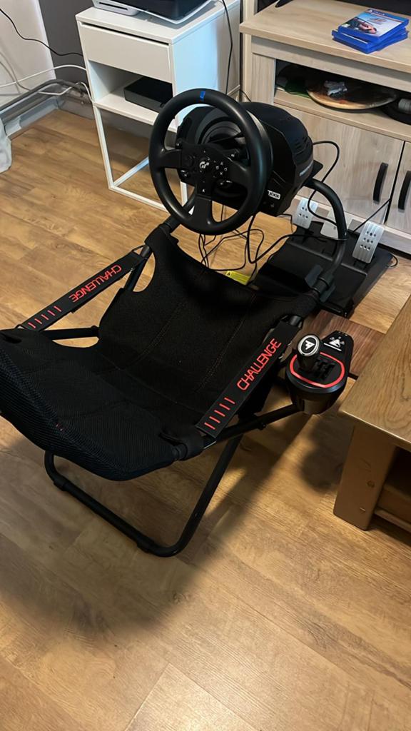 PlaySeat challenge ActiFit + thrustmaster T300 RS GT + TH8S, Ophalen, Zo goed als nieuw