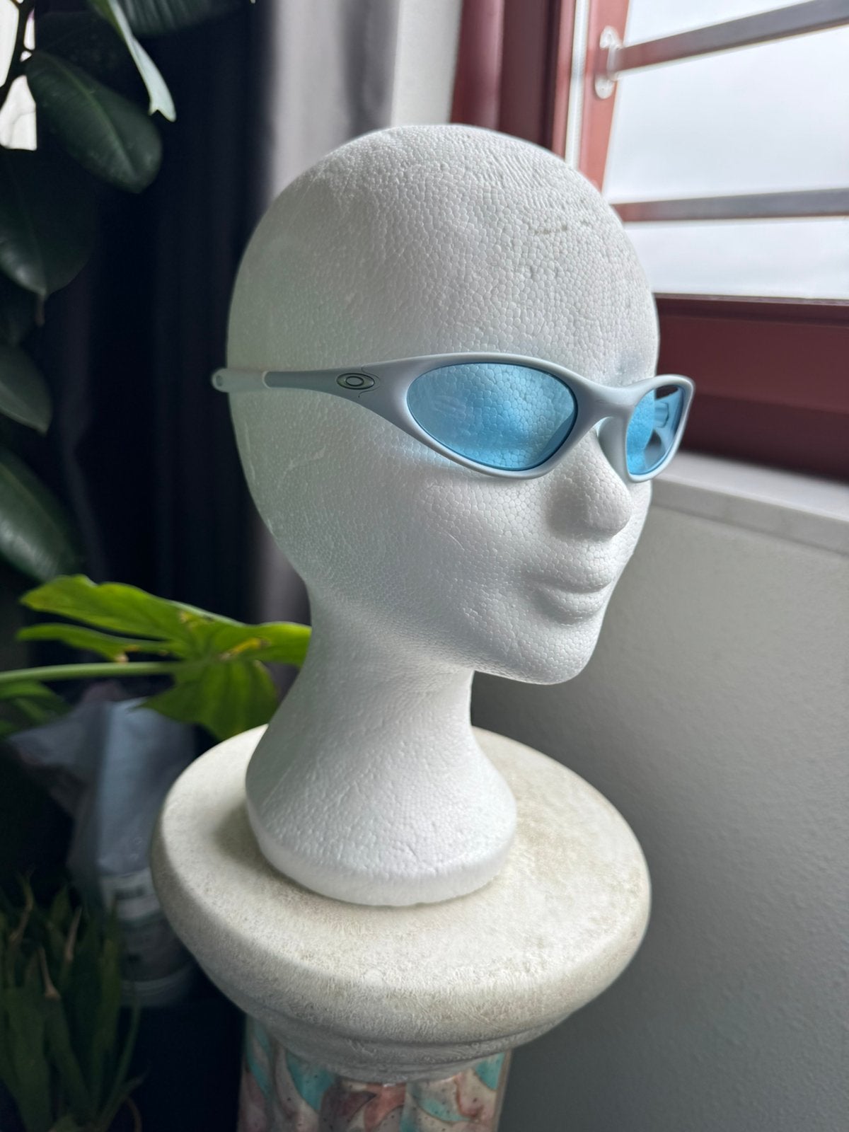Oakley Minute . Pearl frame, Ice Iridium lens sunglasses., Verzenden, Zo goed als nieuw, Oakley