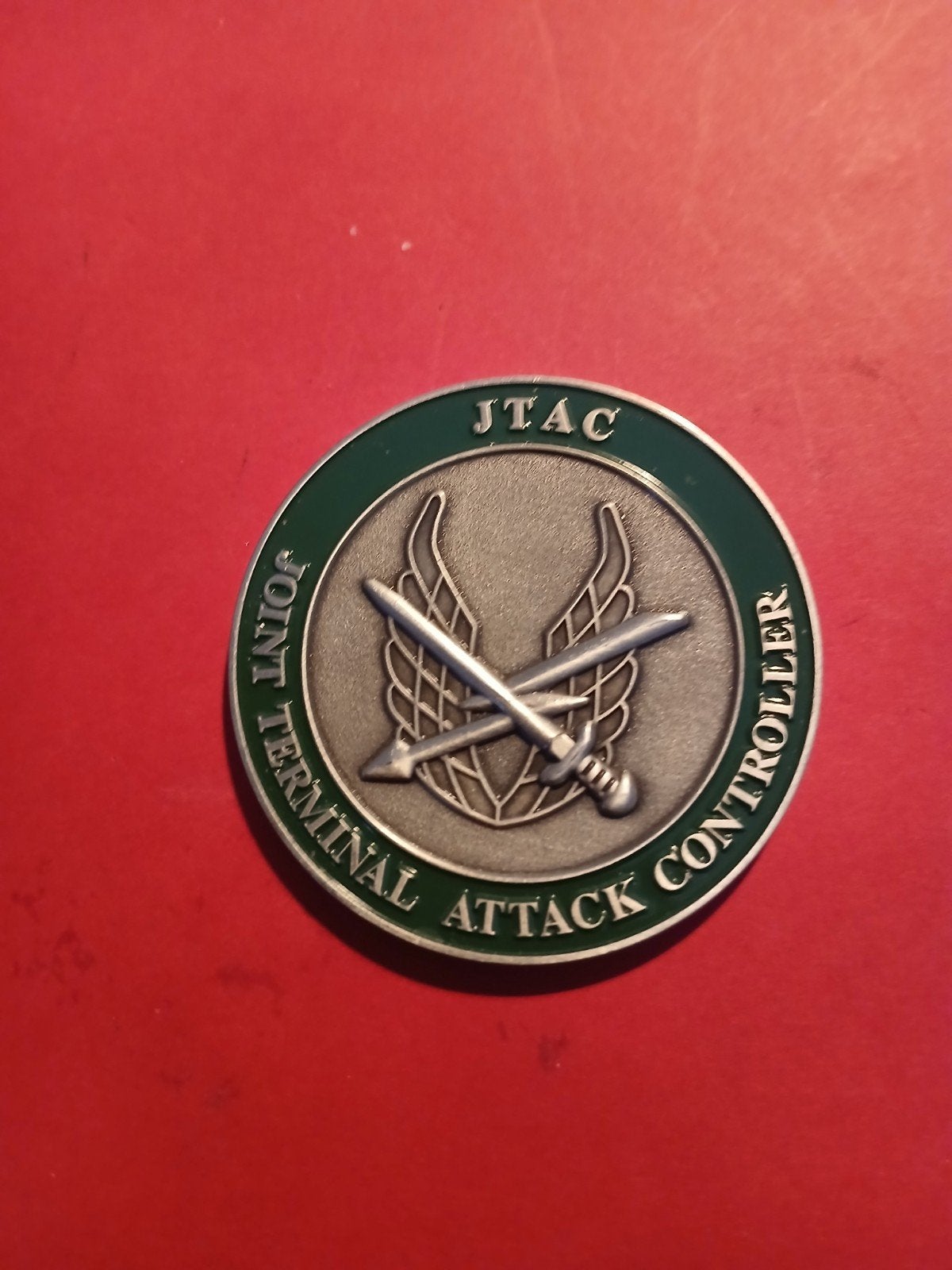 Challenge Coin Korps Commandotroepen - JTAC, Ophalen of Verzenden, Landmacht, Nederland, Overige typen