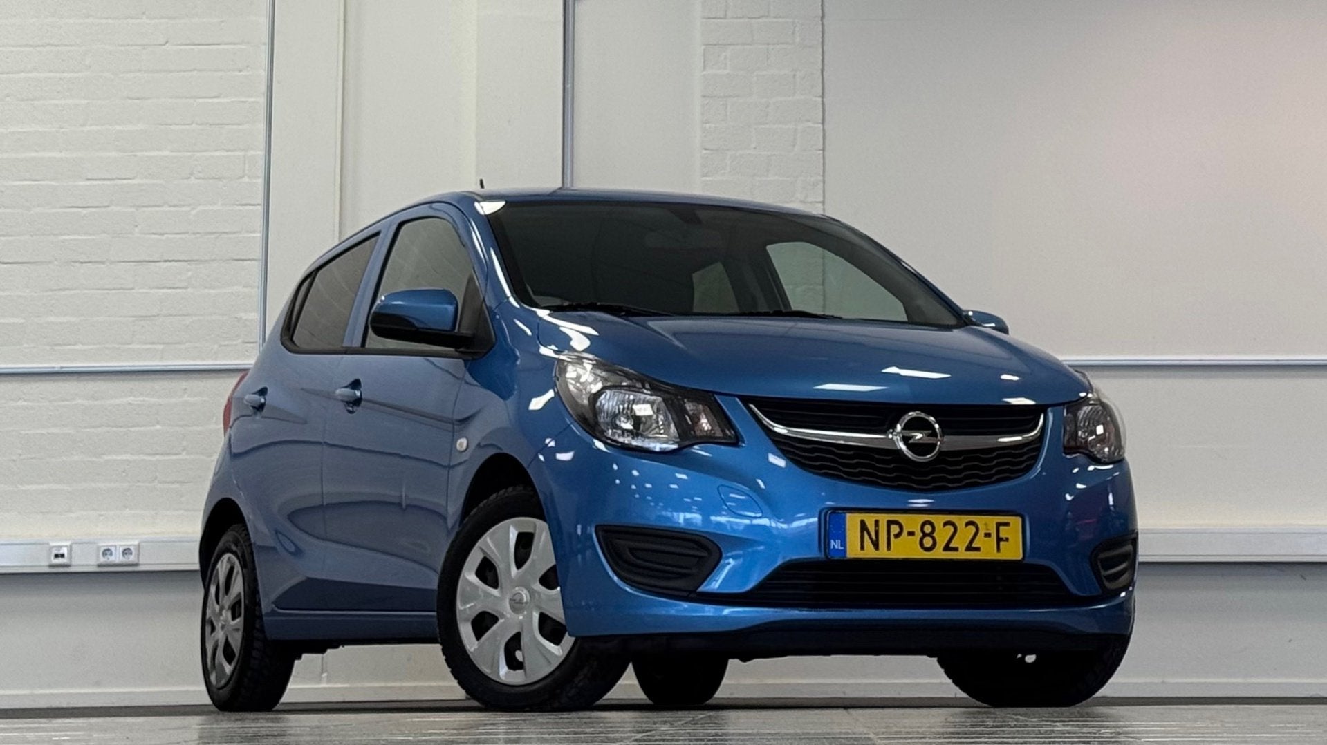 Opel KARL 1.0 ecoFLEX Edition 100% Onderhouden 2e Eigenaar, Auto's, Voorwielaandrijving, Stof, Gebruikt, Blauw