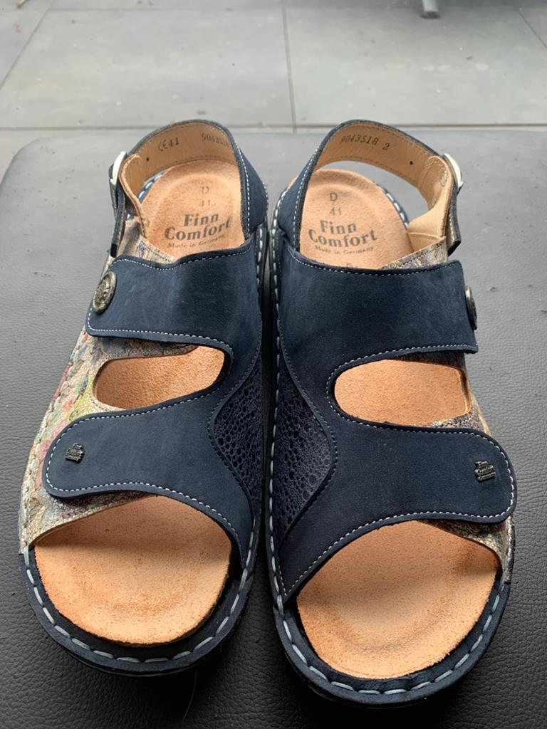 Finn Comfort Sandalen Maat 41 - Comfortabel en Stijlvol, Ophalen of Verzenden, Zo goed als nieuw, Blauw, Sandalen of Muiltjes