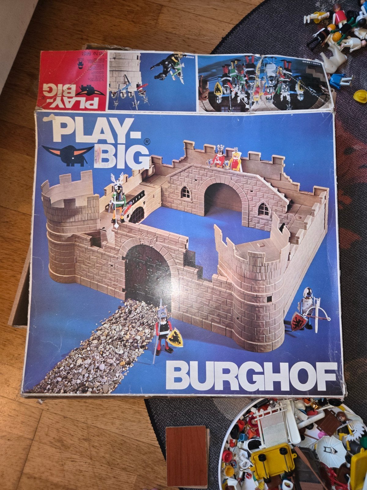 Vintage Play-Big kasteel (concurrent Playmobil), Ophalen of Verzenden, Gebruikt, Complete set, Kasteel/Fort