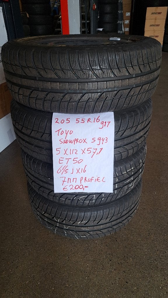 Banden set 16 inch Vw Golf/Caddy/Leon/Octavia/Audi A3/enz, Ophalen, Gebruikt, 16 inch, Toyo