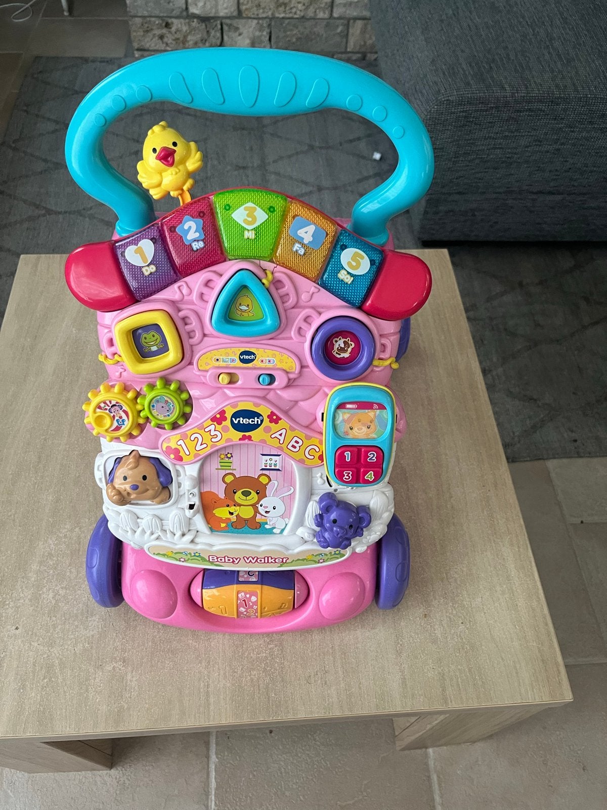 VTech Baby Walker Roze - Loopstoel met Activiteitenpaneel, Ophalen, Gebruikt, Overige typen, Met licht