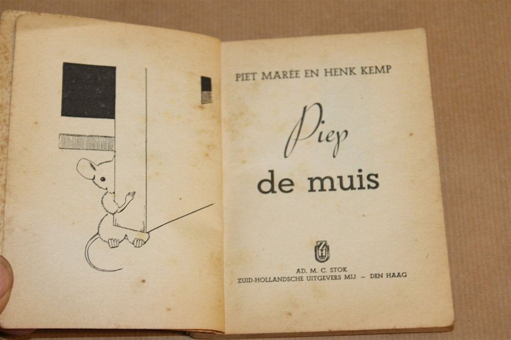 Piep de Muis — Piet Marée & Henk Kemp, Vintage 1940, Antiek en Kunst, Antiek | Boeken en Bijbels, Ophalen of Verzenden