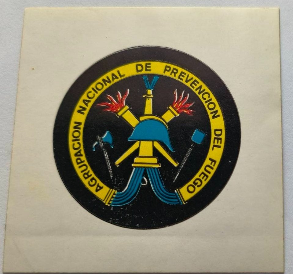 Sticker Agrupacion Nacional de prevencion del Fuego, Ophalen of Verzenden, Zo goed als nieuw, Bedrijf of Vereniging