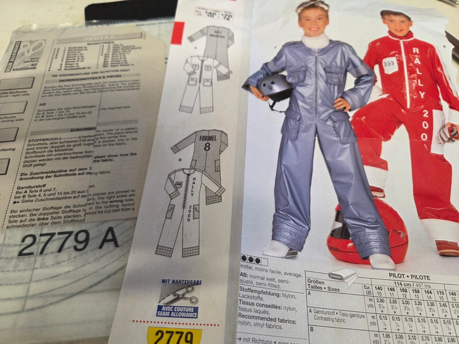 zolderopruiming Burda naaipatroon 2779.raceoverall., Overige typen, Kind, Zo goed als nieuw, Burda