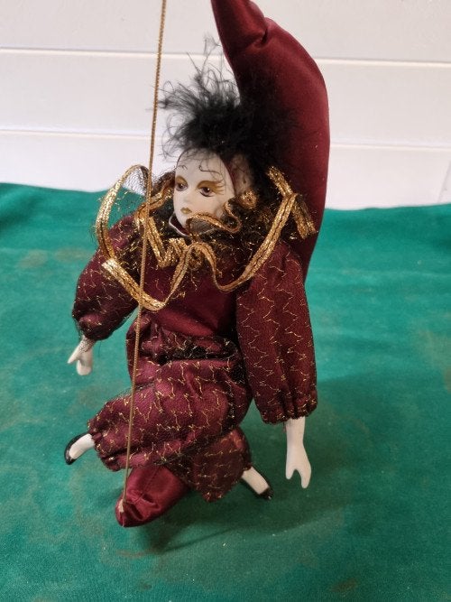 pierrot hanger vintage stof porselein, Verzamelen, Ophalen of Verzenden, 'T Olde Gre-j, Info@toldegrej.nl, Endepoelstraat 20f Didam