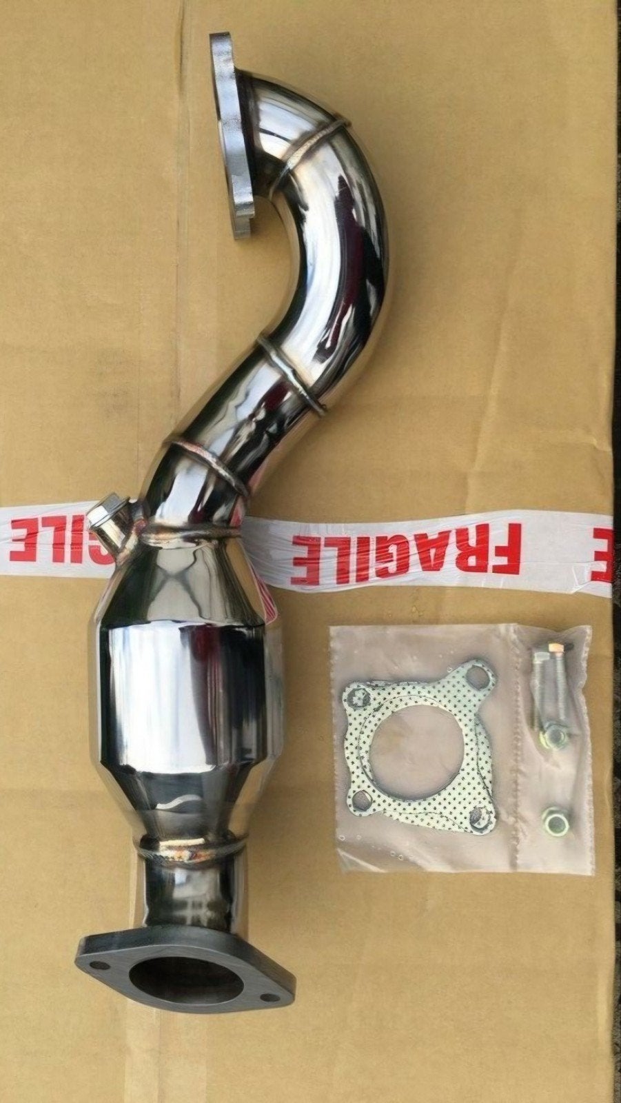 Uitlaat rvs downpipe 200 cells AUDI VW SKODA SEAT 1.4 TSI ZI, Ophalen of Verzenden, PERFORMANCE-EXHAUST.NL, INFO@PERFORMANCE-EXHAUST.NL