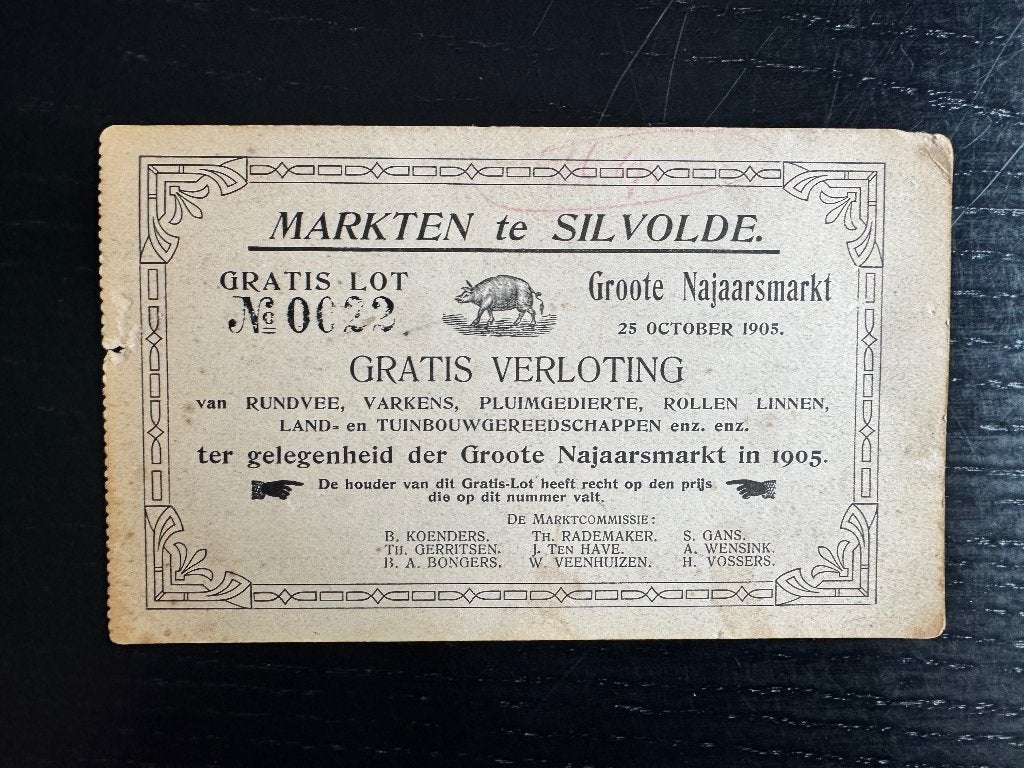 markten te Silvolde gratis lot reclame, Verzamelen, Verzenden, Voor 1920, Ongelopen, Gelderland