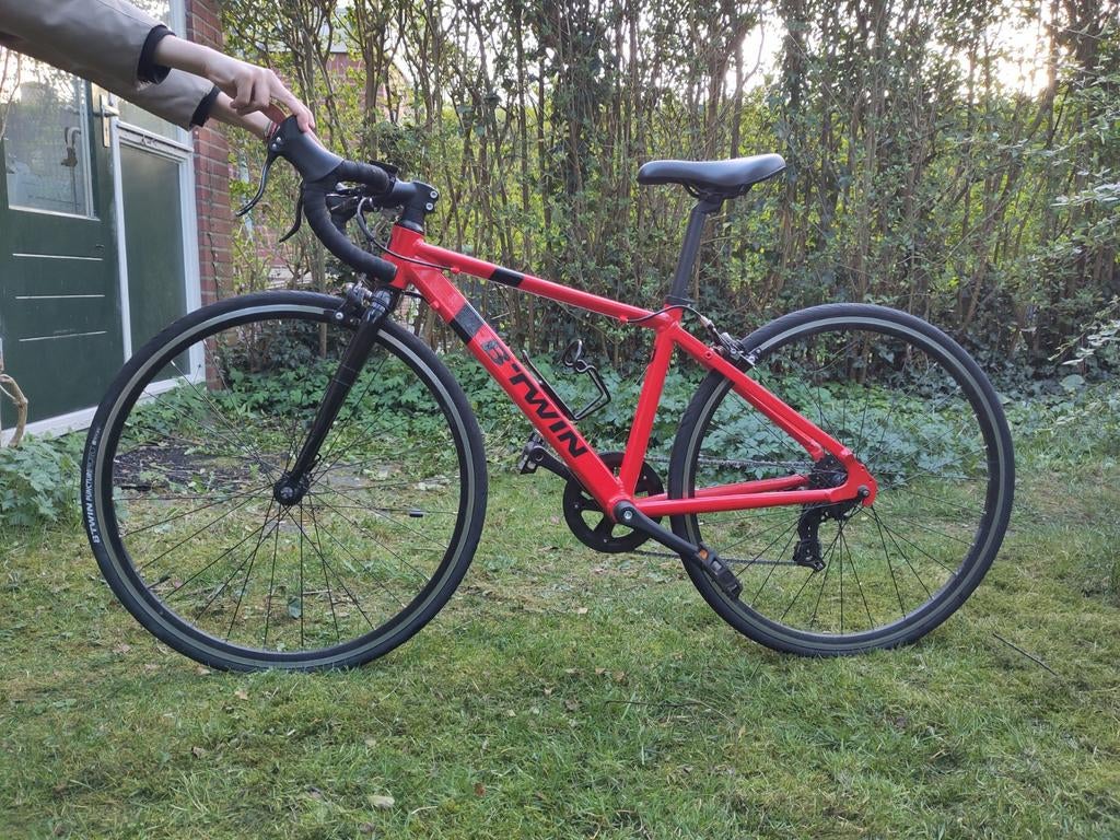B'Twin Triban 100 racefiets - Zo goed als nieuw, Minder dan 10 versnellingen, Aluminium, Zo goed als nieuw, Ophalen