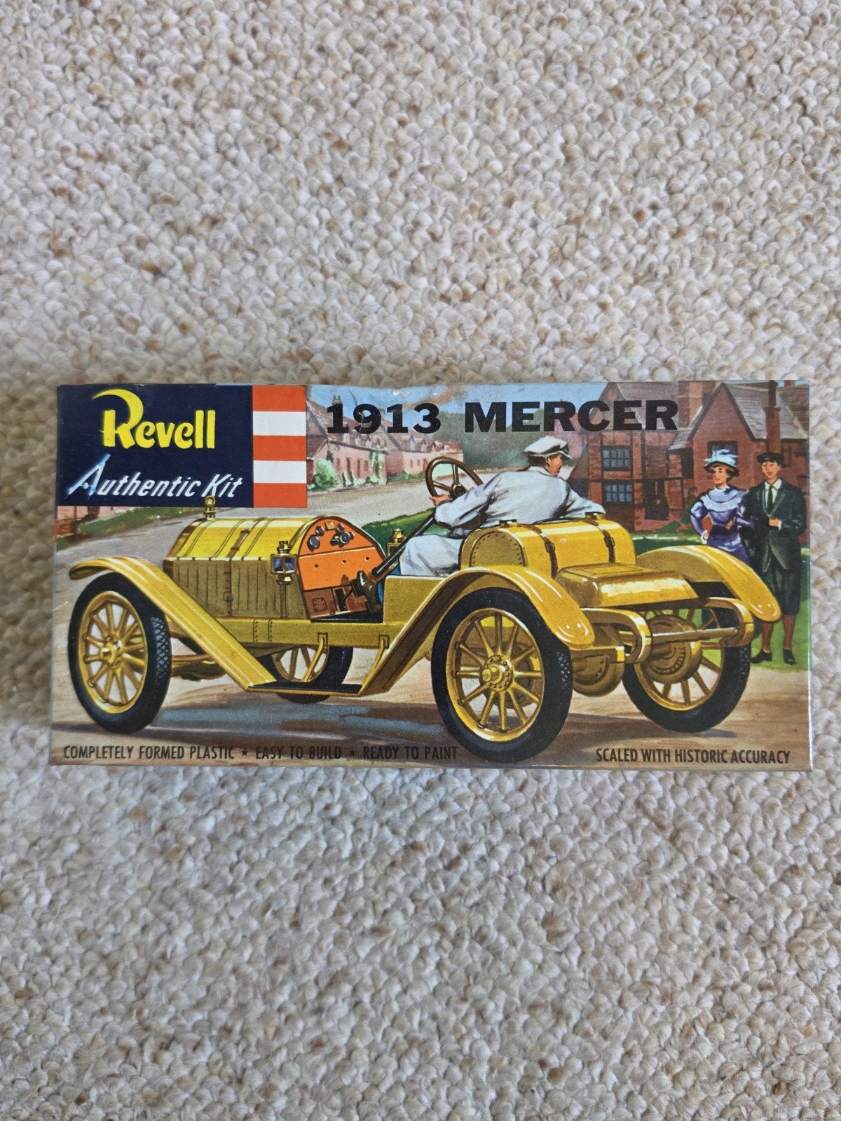 Oude Revell 1913 Mercer model kit modelauto H-104, Gebruikt, Auto, Revell, Groter dan 1:32