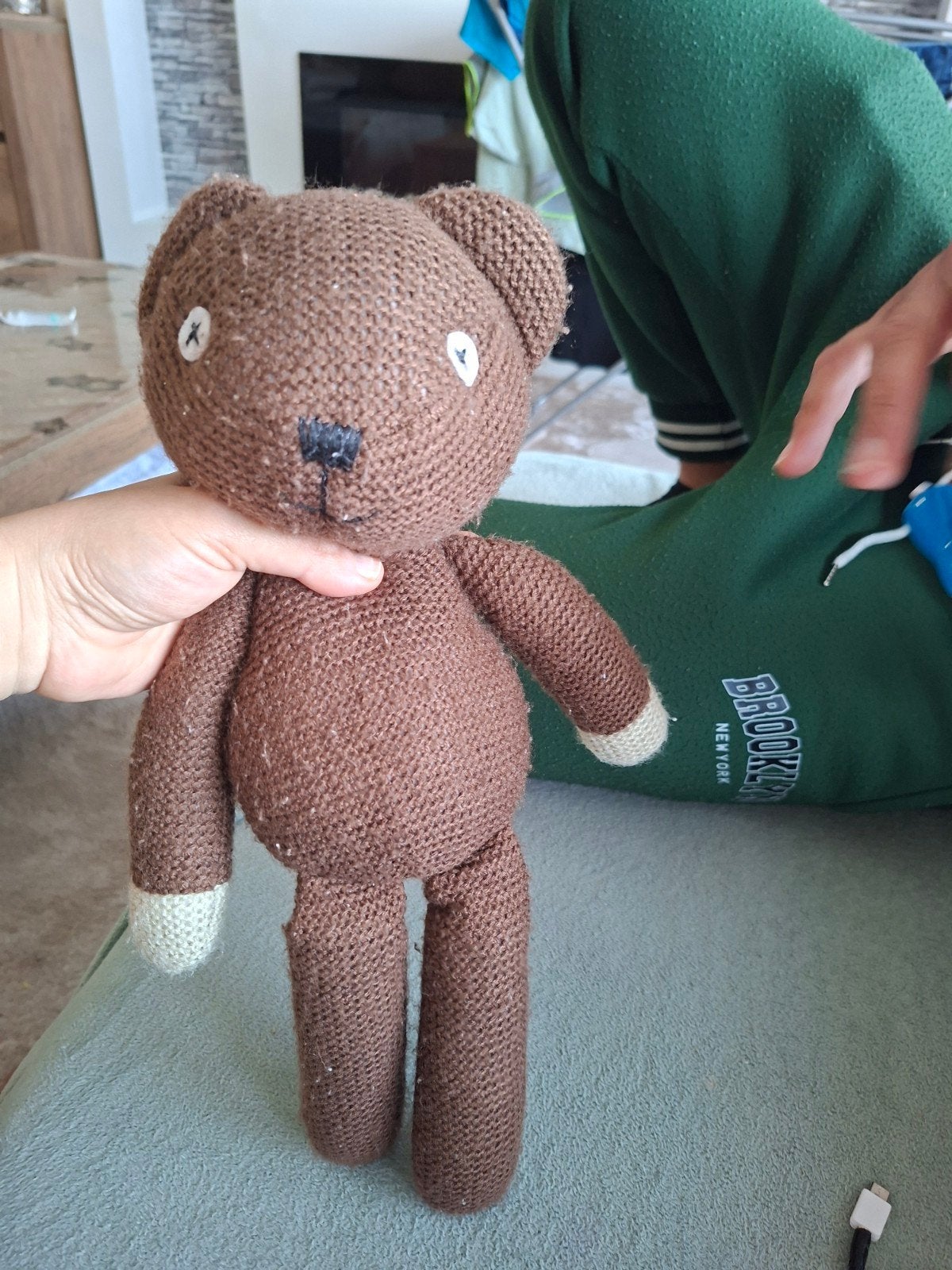Mr. Bean Teddybeer Knuffel - Bruin Gebreid, Gebruikt, Overige merken, Overige karakters, Beer